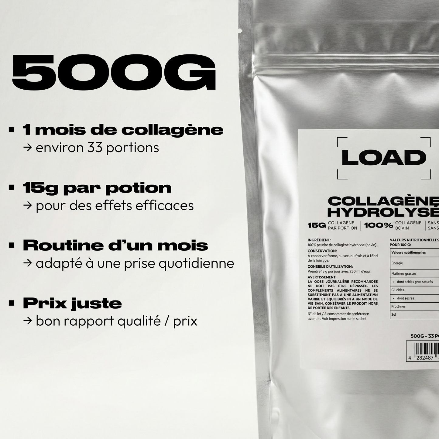COLLAGÈNE BOVIN HYDROLYSÉ