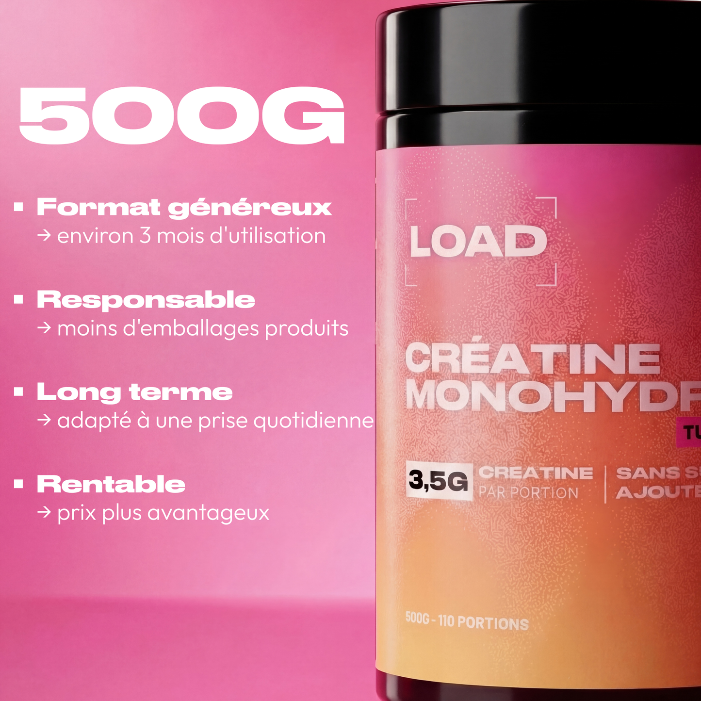 CRÉATINE MONOHYDRATE TUTTI FRUTTI