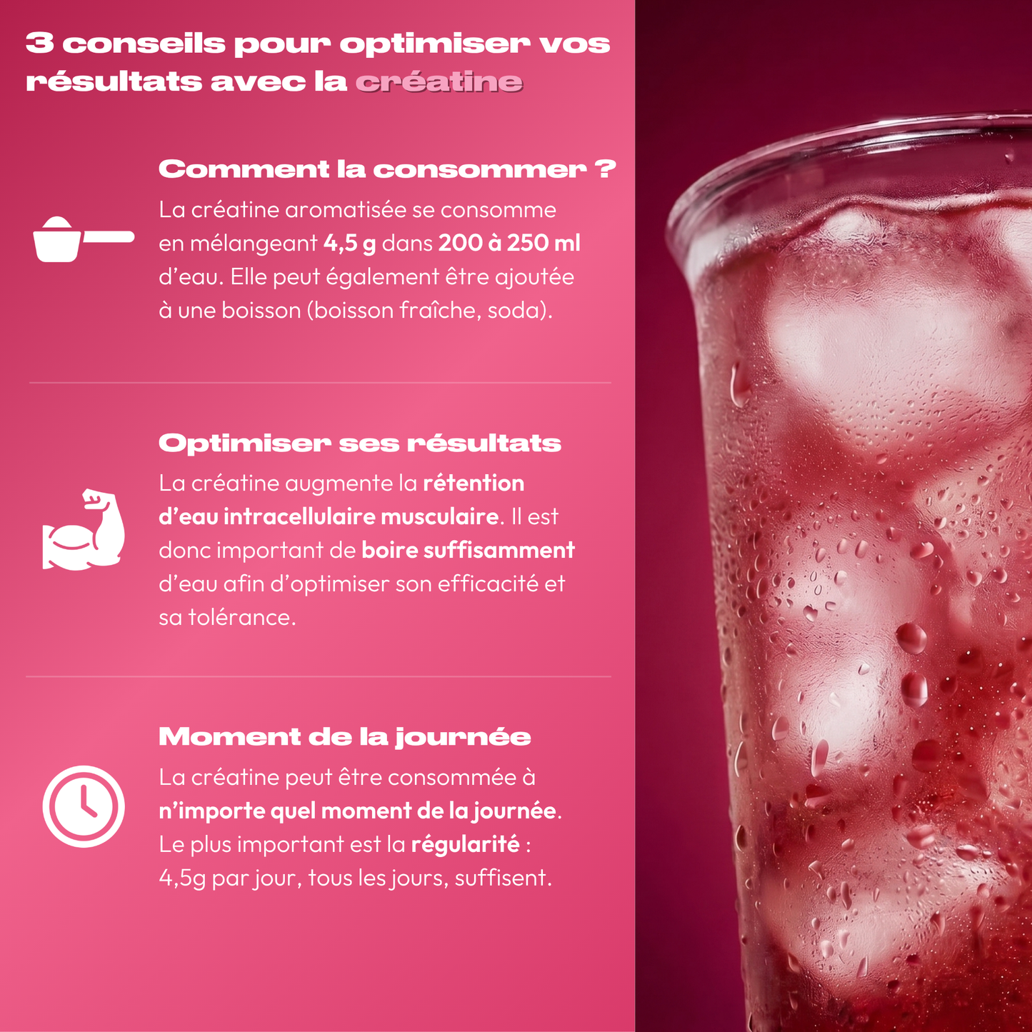 CRÉATINE MONOHYDRATE FRAMBOISE