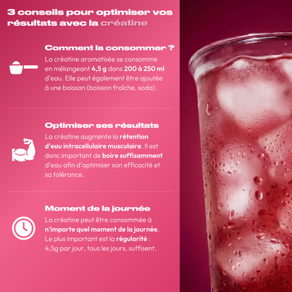 CRÉATINE MONOHYDRATE FRAMBOISE