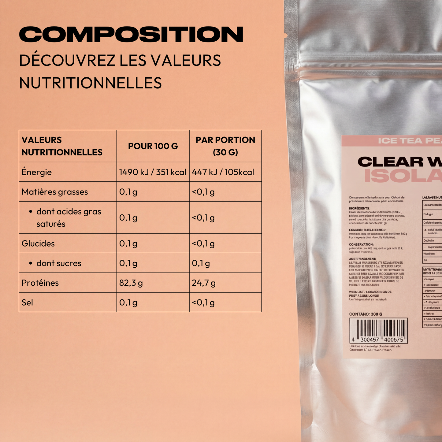 CLEAR WHEY ISOLATE PÊCHE