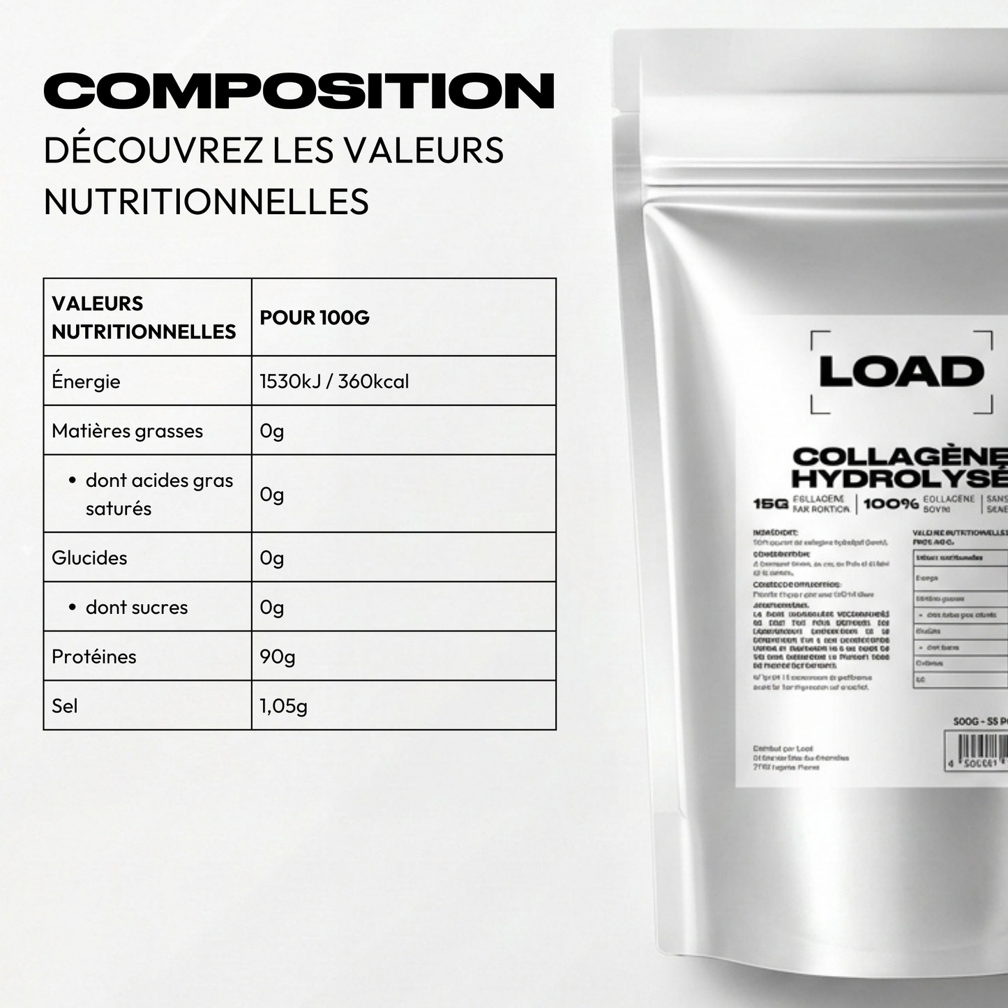 COLLAGÈNE BOVIN HYDROLYSÉ