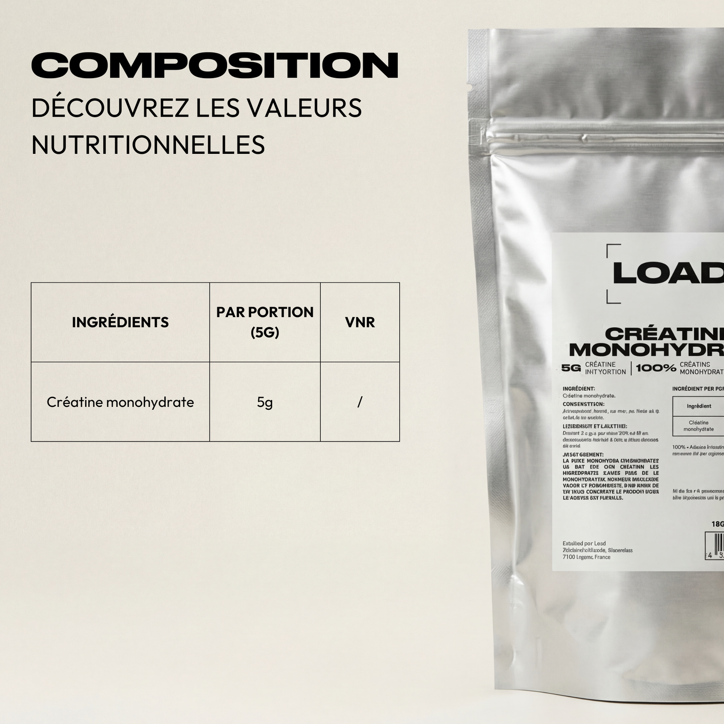 CRÉATINE MONOHYDRATE