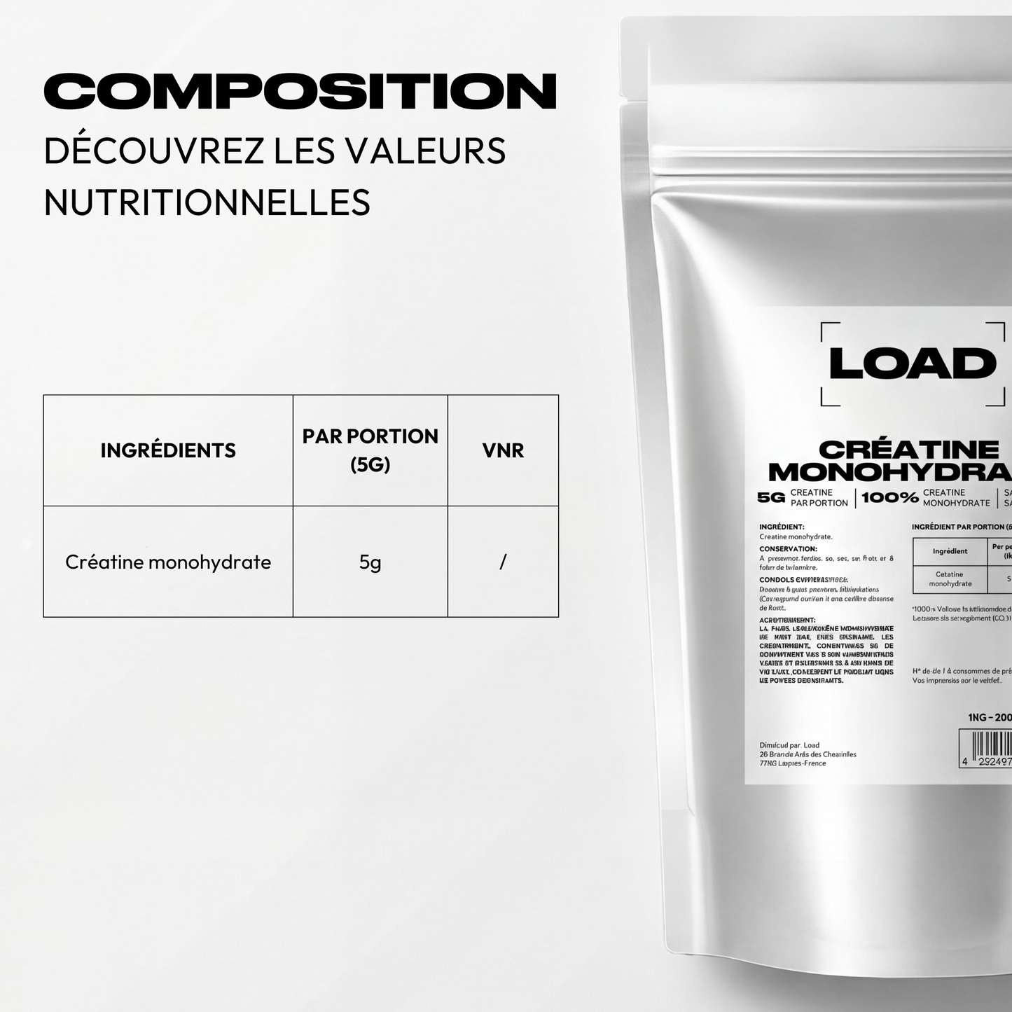 CRÉATINE MONOHYDRATE