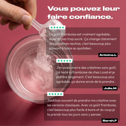 CRÉATINE MONOHYDRATE FRAMBOISE